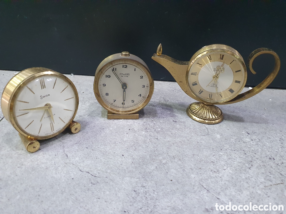 Despertadores antigos: SALIDA 0.01&euro;. Lote de 3 despertadores vintage. (L61)