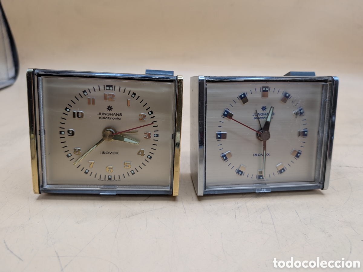 Sveglie antichi: 2 Junghans Isovox RELOJES COLECCI&Oacute;N