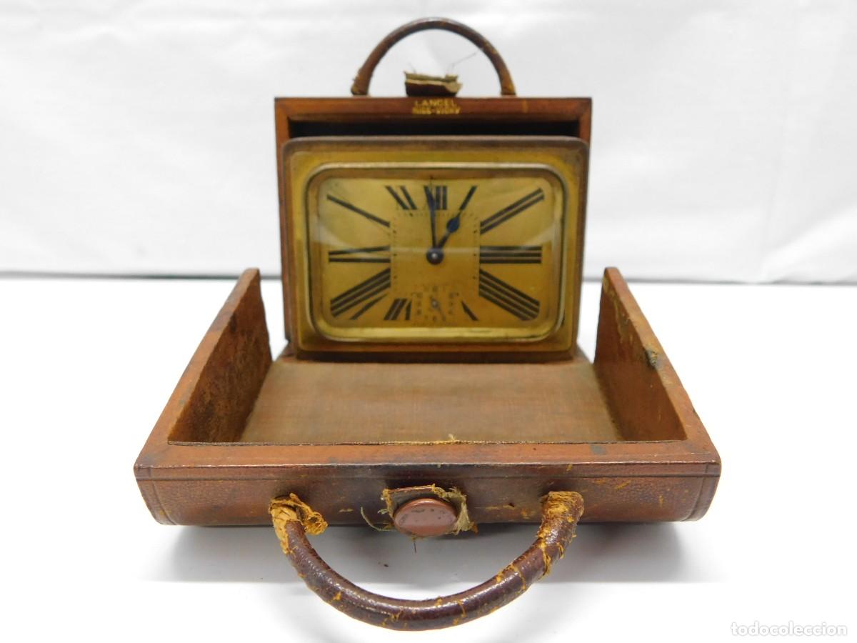 Despertadores antiguos: RELOJ DESPERTADOR VIAJE - LANCEL MADE IN FRANCE