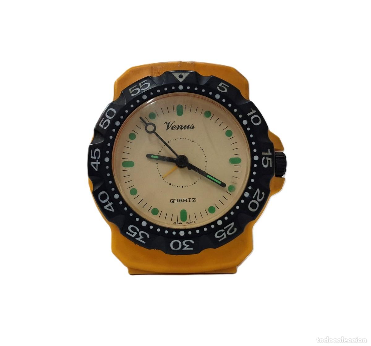 Despertadores antiguos: Reloj de sobremesa &rdquo;Venus Quartz&rdquo; - Dise&ntilde;o Estilo Diver / Reloj de buceo Gigante(12.4)