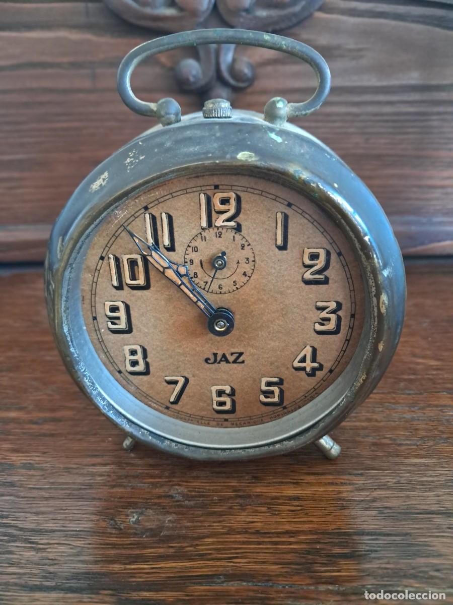 Despertadores antiguos: Reloj despertador JAZ,centenario 1920, para un museo
