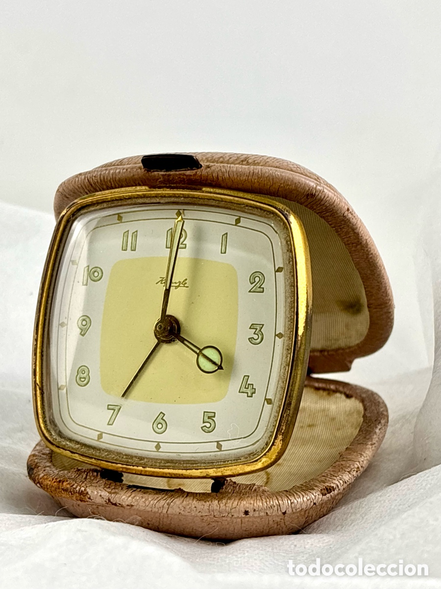 Despertadores antiguos: RELOJ DESPERTADOR DE VIAJE ALEM&Aacute;N KIENZLE