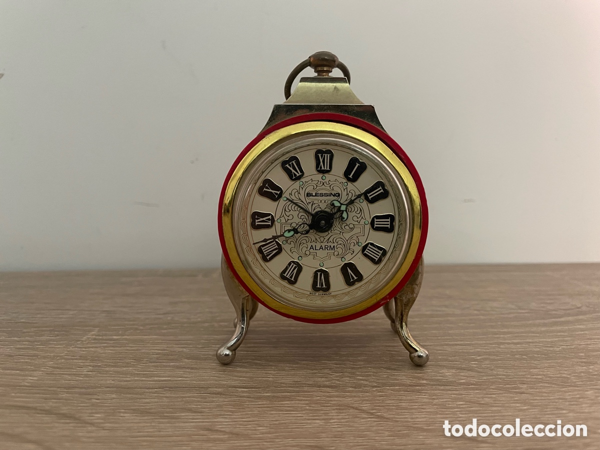 Despertadores antiguos: Reloj Despertador Blessing West Germany Vintage - No Funciona - 63mm