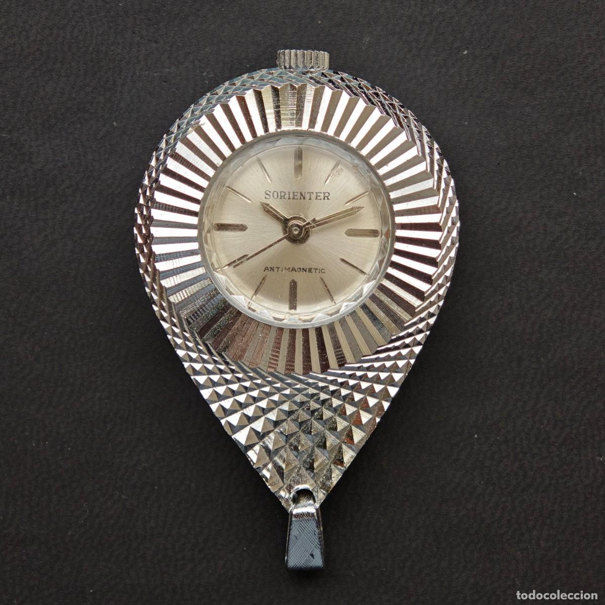 Despertadores antiguos: SORIENTER colgante reloj de cuerda vintage pendant watch montre orologio swiss