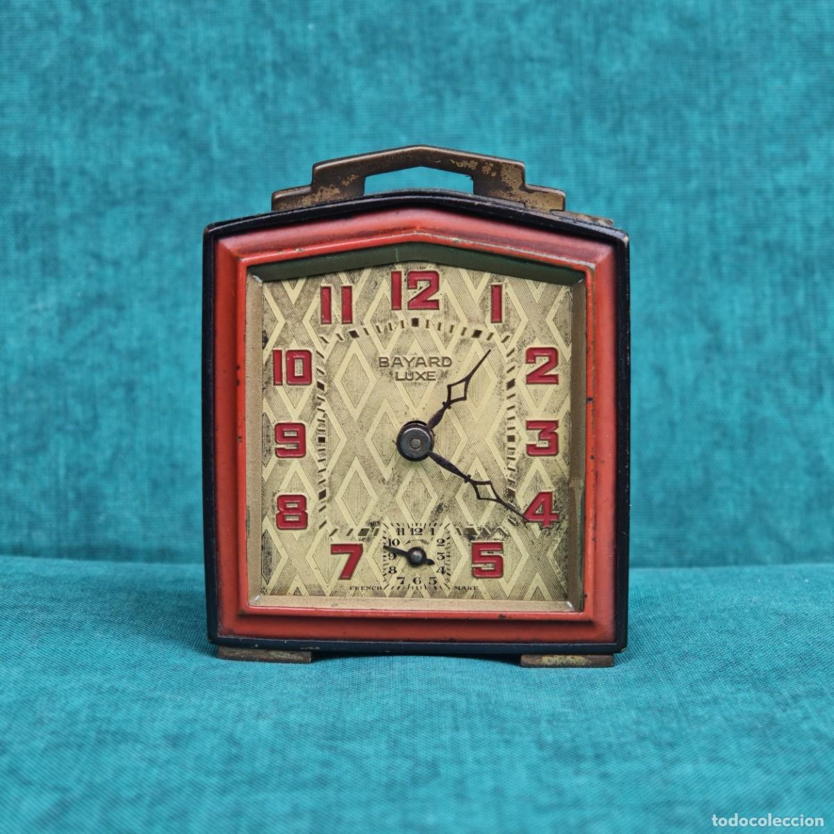 Despertadores antiguos: BAYARD Luxe 61mm reloj de cuerda despertador vintage alarm clock watch montre orologio France