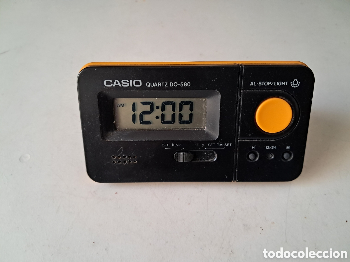 Despertadores antiguos: RELOJ DESPERTADOR DE VIAJE. CASIO DQ-580