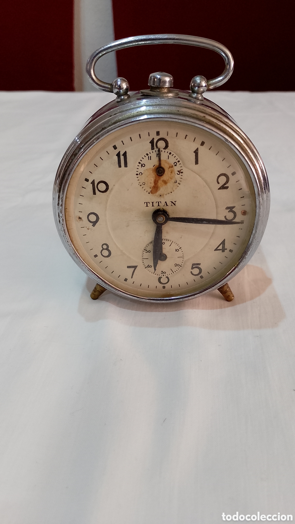 Despertadores antiguos: Antiguo reloj despertador TIT&Aacute;N