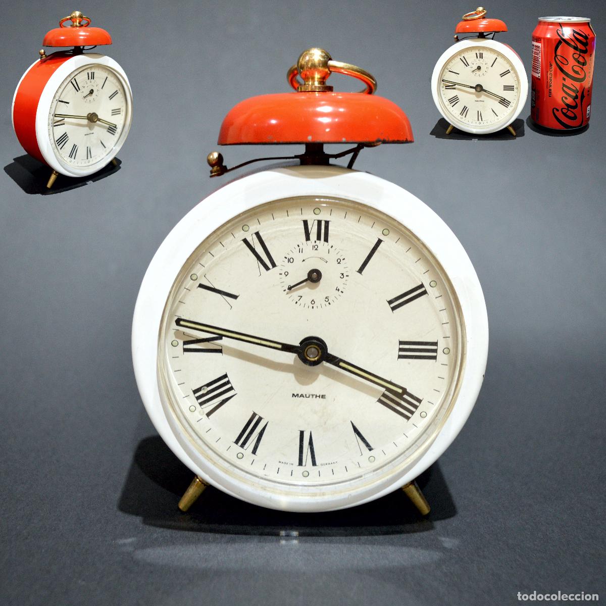Despertadores antiguos: RELOJ DESPERTADOR MECANICO DE SOBREMESA MAUTHE