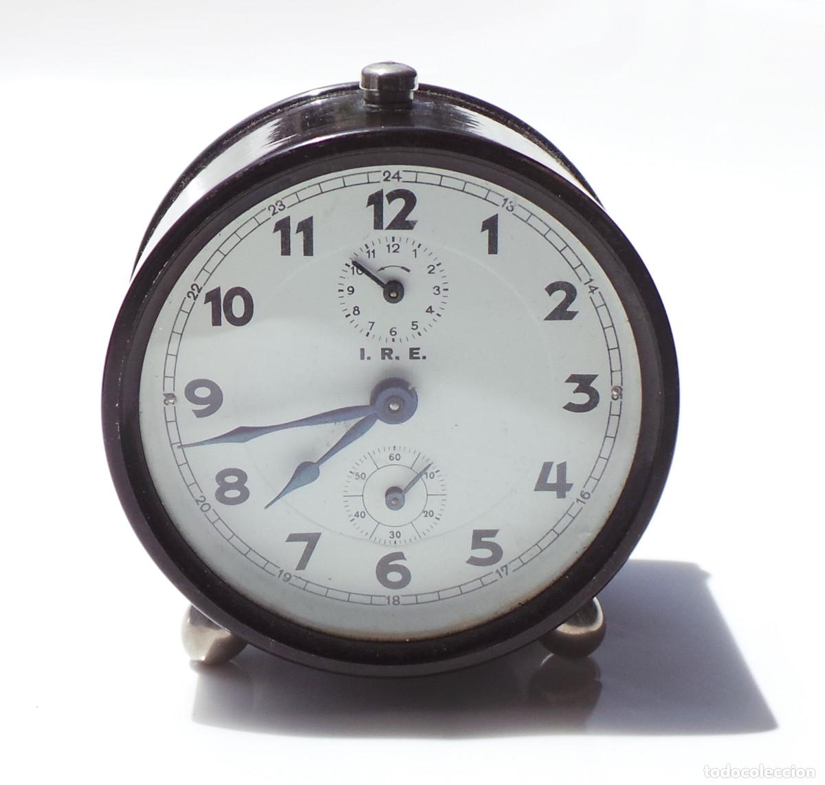 Despertadores antiguos: ANTIGUO RELOJ, DESPERTADOR ESPA&Ntilde;OL , I.R.E. BAQUELITA.