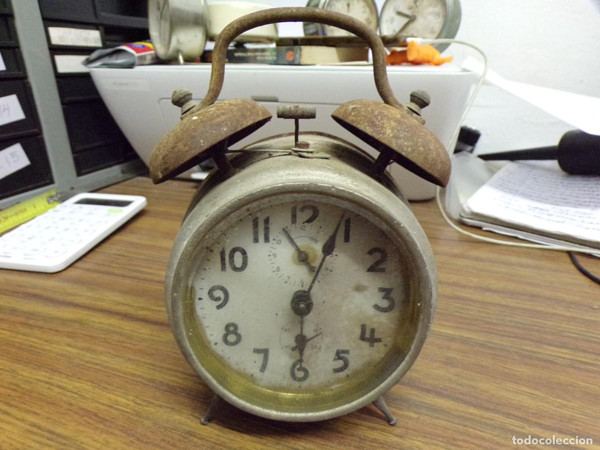 Despertadores antiguos: ESTAMOS LIQUIDANDO. antiguo reloj despertador made in germany. para restauraci&oacute;n. piezas, recambios