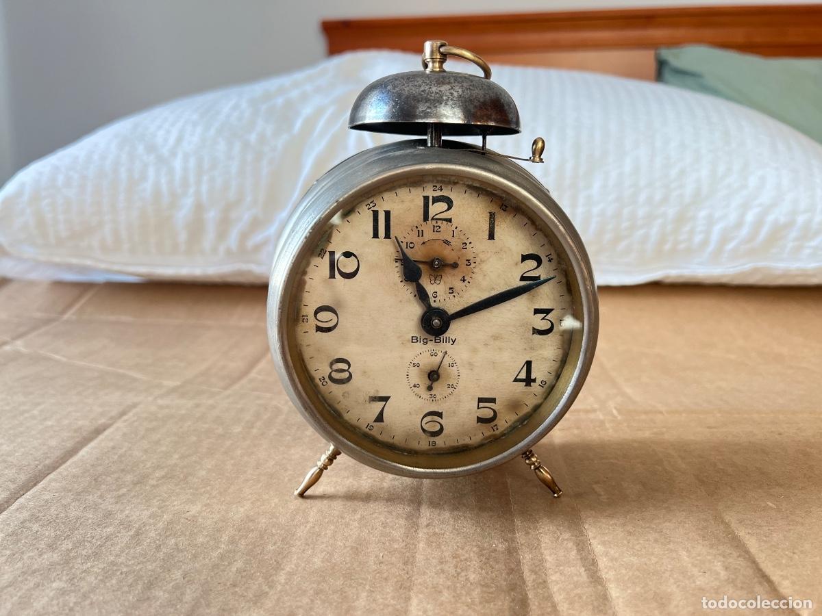 Despertadores antiguos: Reloj despertador antiguo BIG-BILLY 17x13