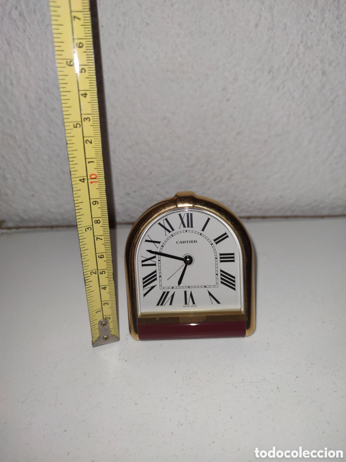 Old Alarm Clocks: Antiguo reloj despertador Cartier - A&ntilde;os '80 - Romane Pendulette - Hecho en Suiza