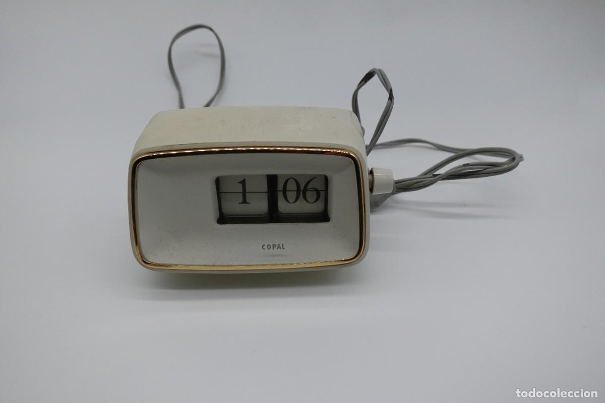 Despertadores antiguos: RELOJ DESPERTADOR EL&Eacute;CTRICO COPAL, TIPO FLIP CLOCK DE SOBREMESA VINTAGE SPACE AGE