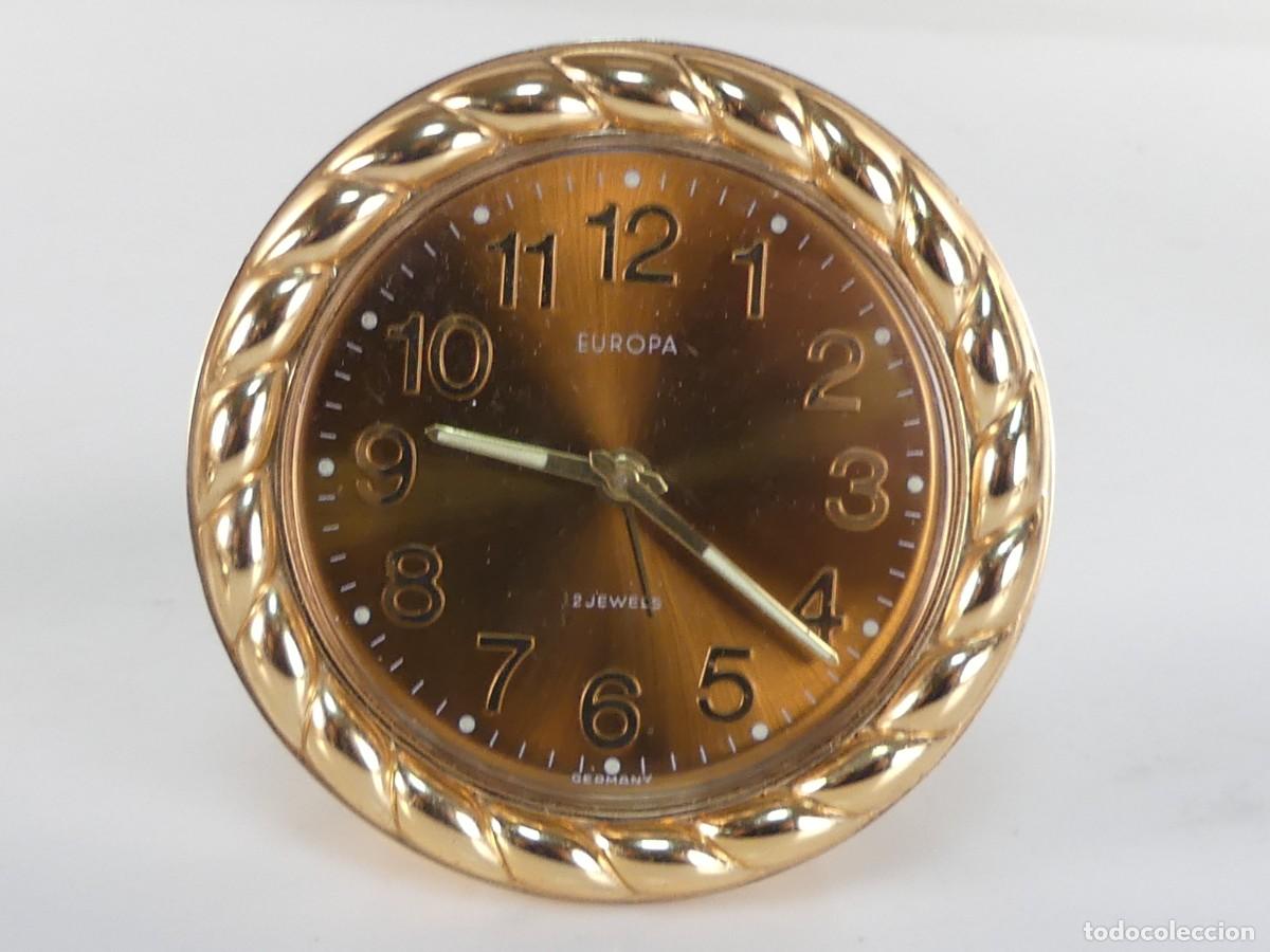 Alte Wecker: RELOJ DESPERTADOR SOBREMESA MARCA EUROPA 2 JEWELS GERMANY