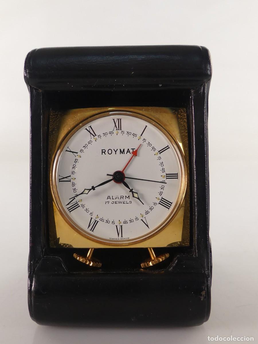 Alte Wecker: RELOJ DESPERTADOR DE VIAJE MARCA ROYMAT ALARM 17 JEWELS