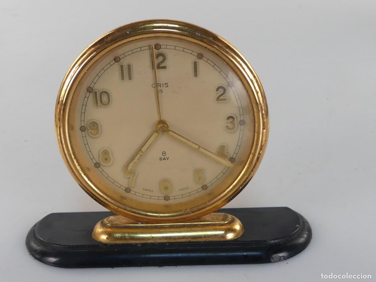 Alte Wecker: RELOJ DESPERTADOR MARCA ORIS 8 DAY
