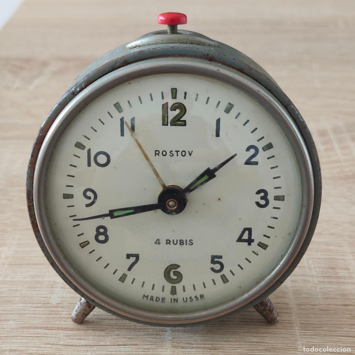 Alte Wecker: Antiguo reloj despertador made in URSS rostov 4 rubis funciona