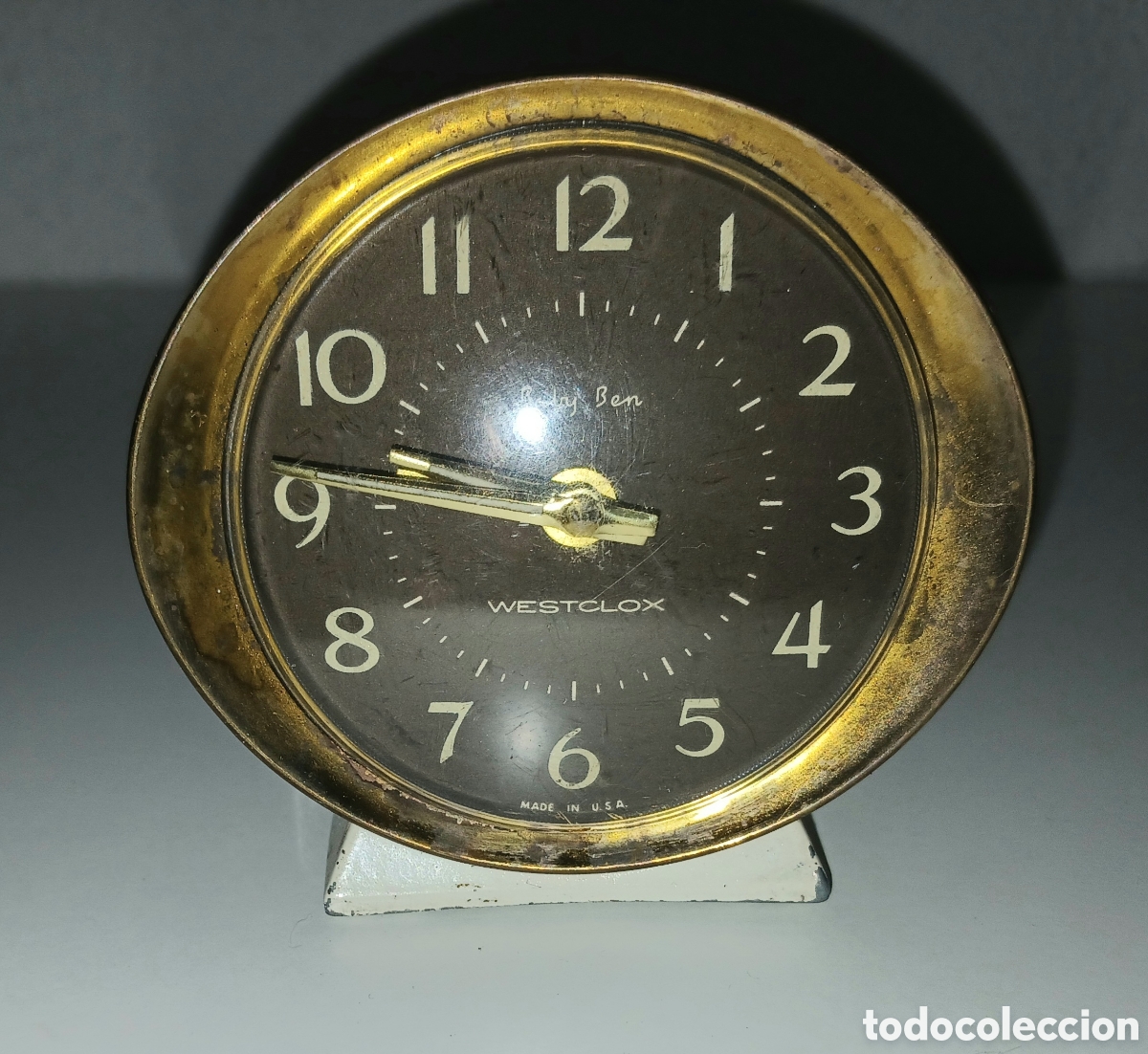 Alte Wecker: Antiguo Reloj Despertador de sobremesa Westclox Baby Ben - Vintage Made in USA