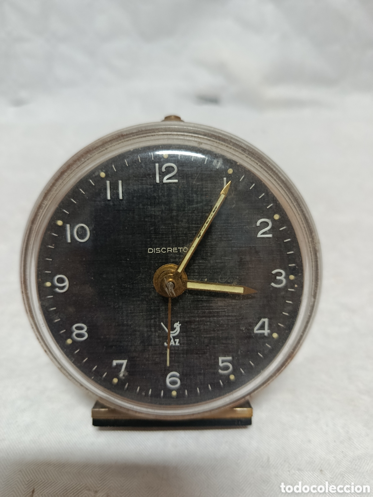 Despertadores antiguos: Reloj despertador discreto jaz