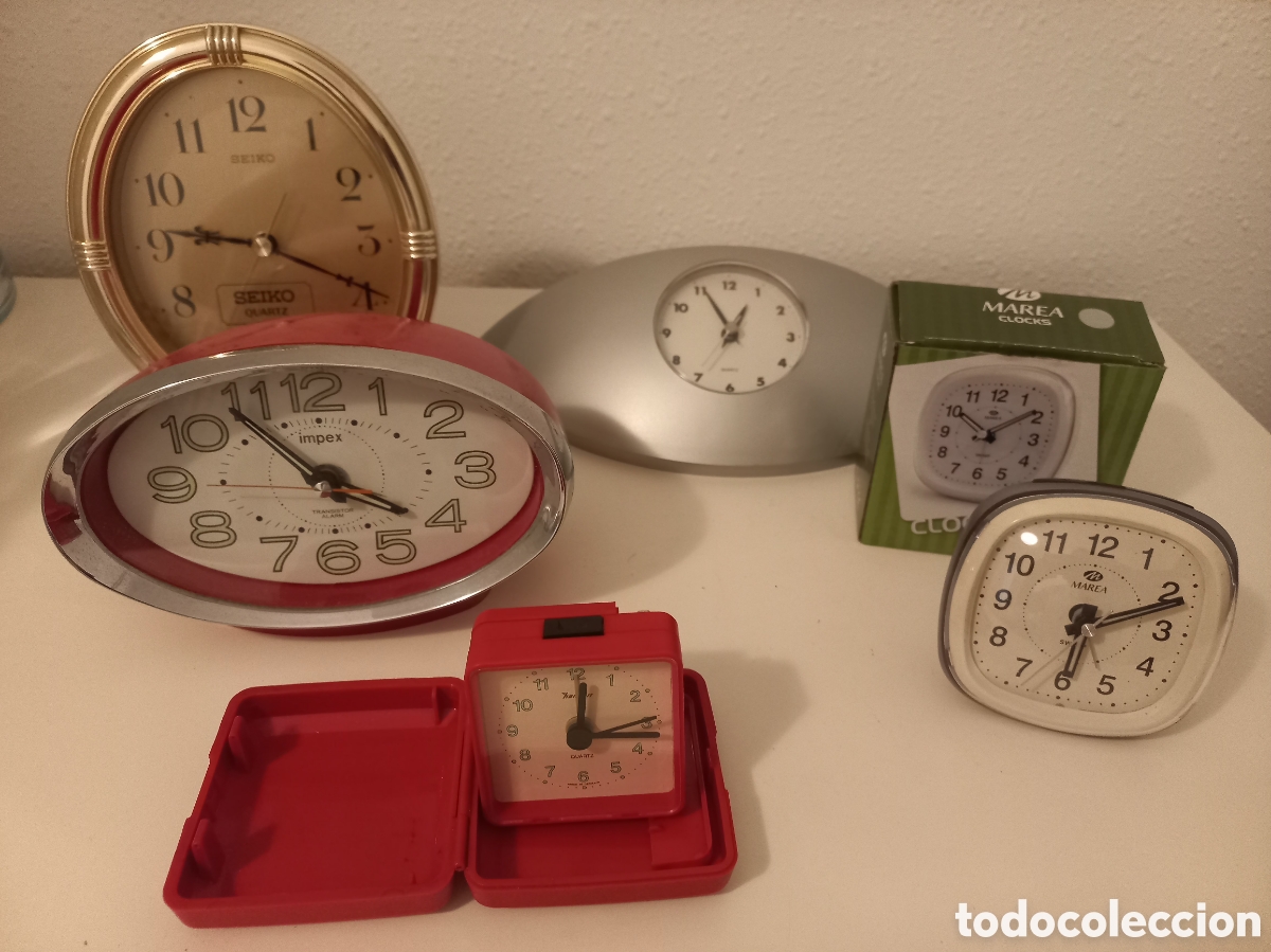 Despertadores antiguos: Lote de 5 relojes despertadores