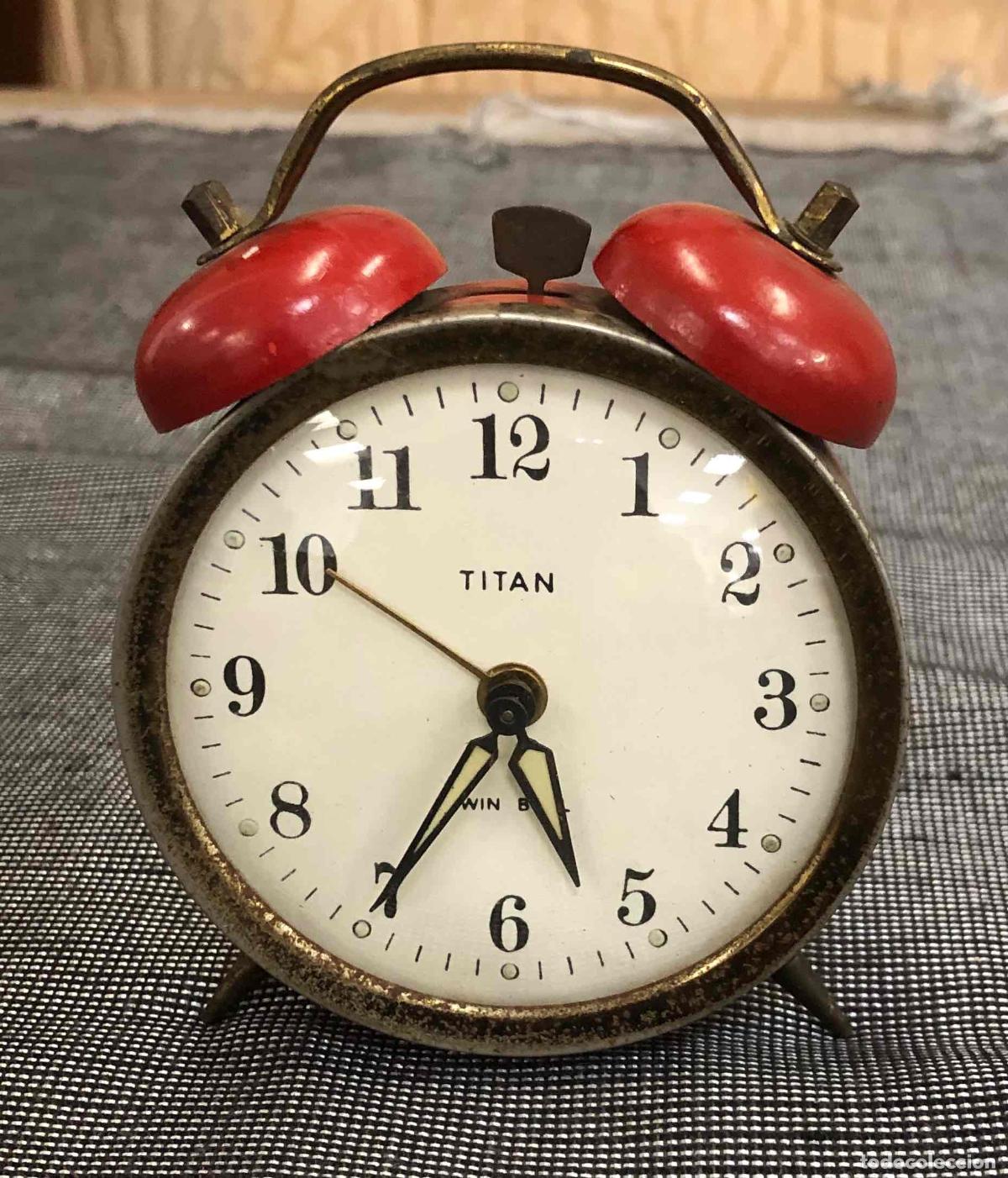 Despertadores antiguos: RELOJ DESPERTADOR TITAN TWIN BELL. VINTAGE
