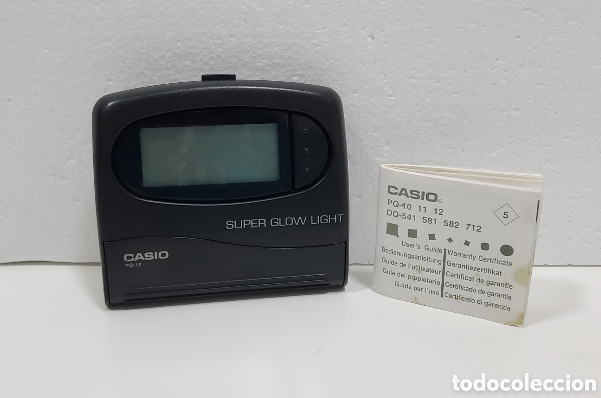 Despertadores antiguos: RELOJ DESPERTADOR VINTAGE CASIO PQ12 PLEGABLE CON LUZ-FUNCIONA