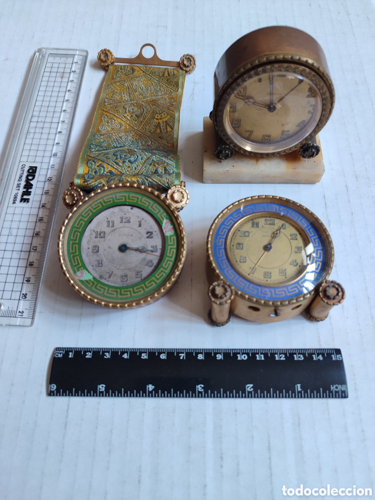 Despertadores antiguos: Zenith.lote de relojes despertador Zenith para reparar o para piezas.