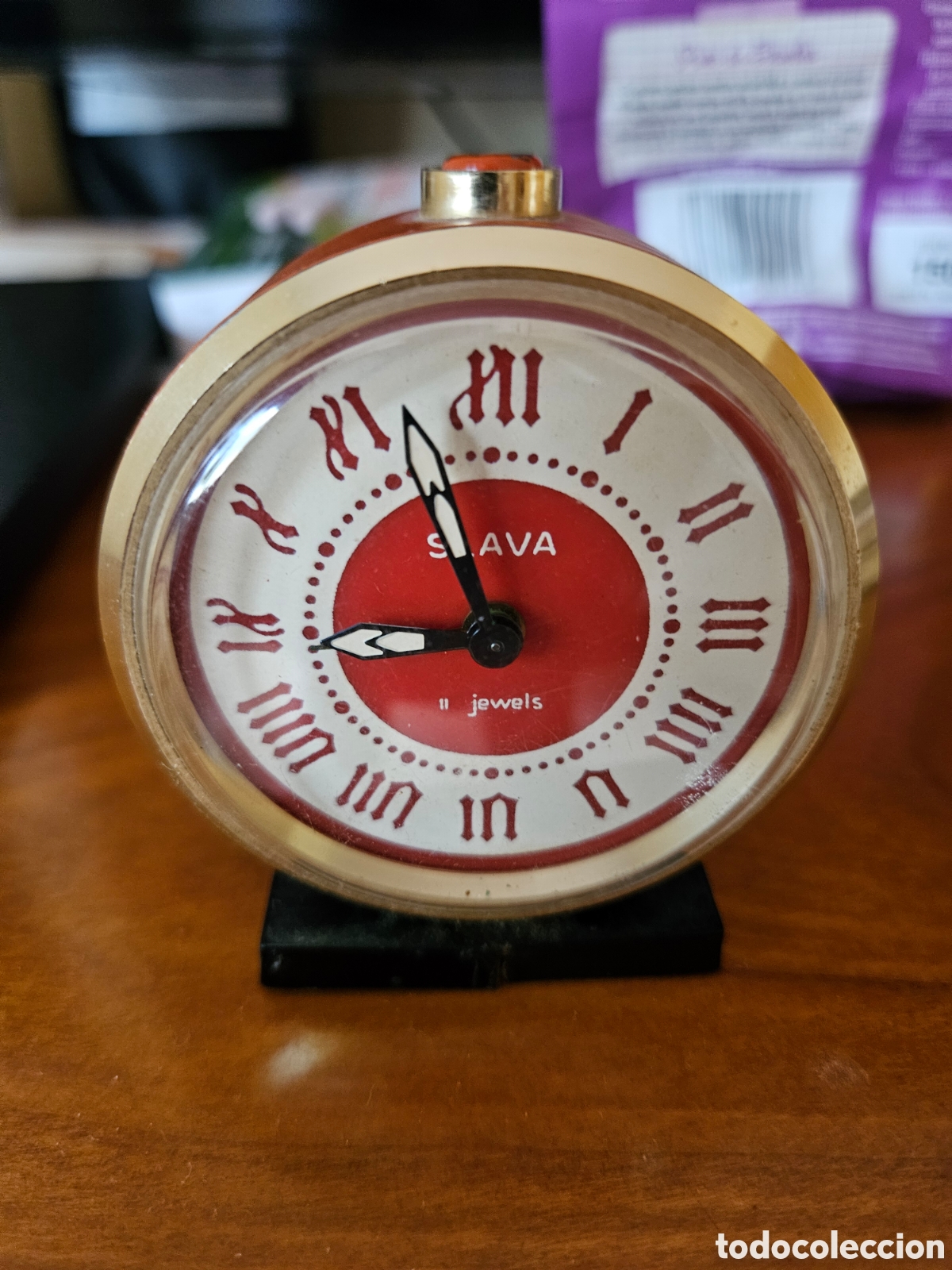 Despertadores antiguos: Reloj despertador mec&aacute;nico vintage sovi&eacute;tico a&ntilde;os 60