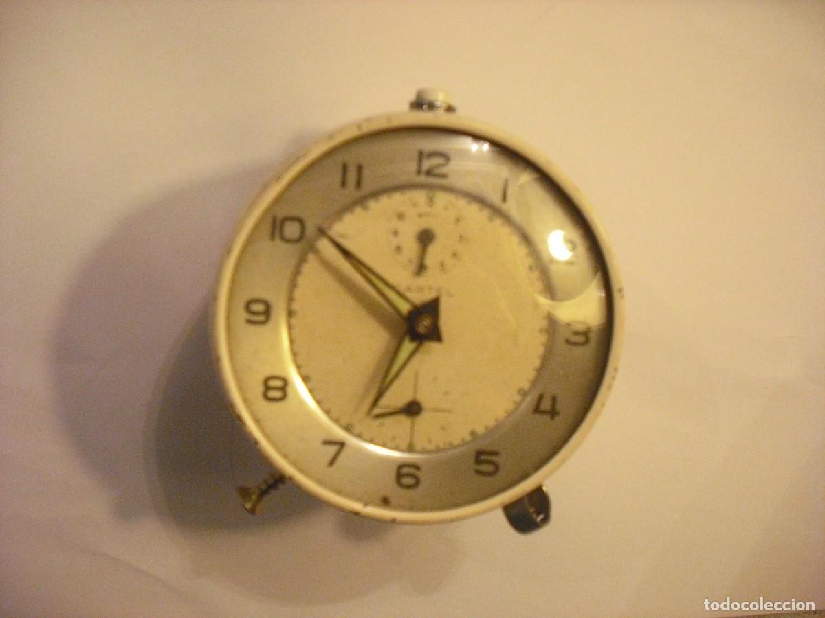 Despertadores antiguos: ANTIGUO RELOJ DESPERTADOR CARTEL