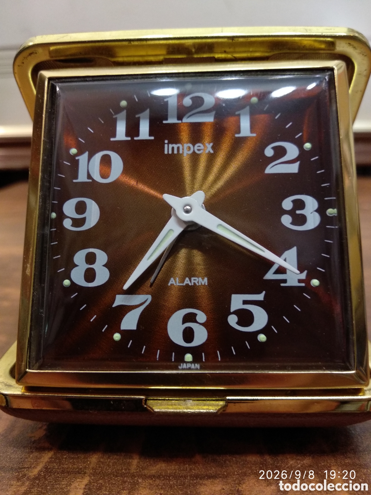 Despertadores antiguos: Reloj despertador de viaje Impex - Foto 2
