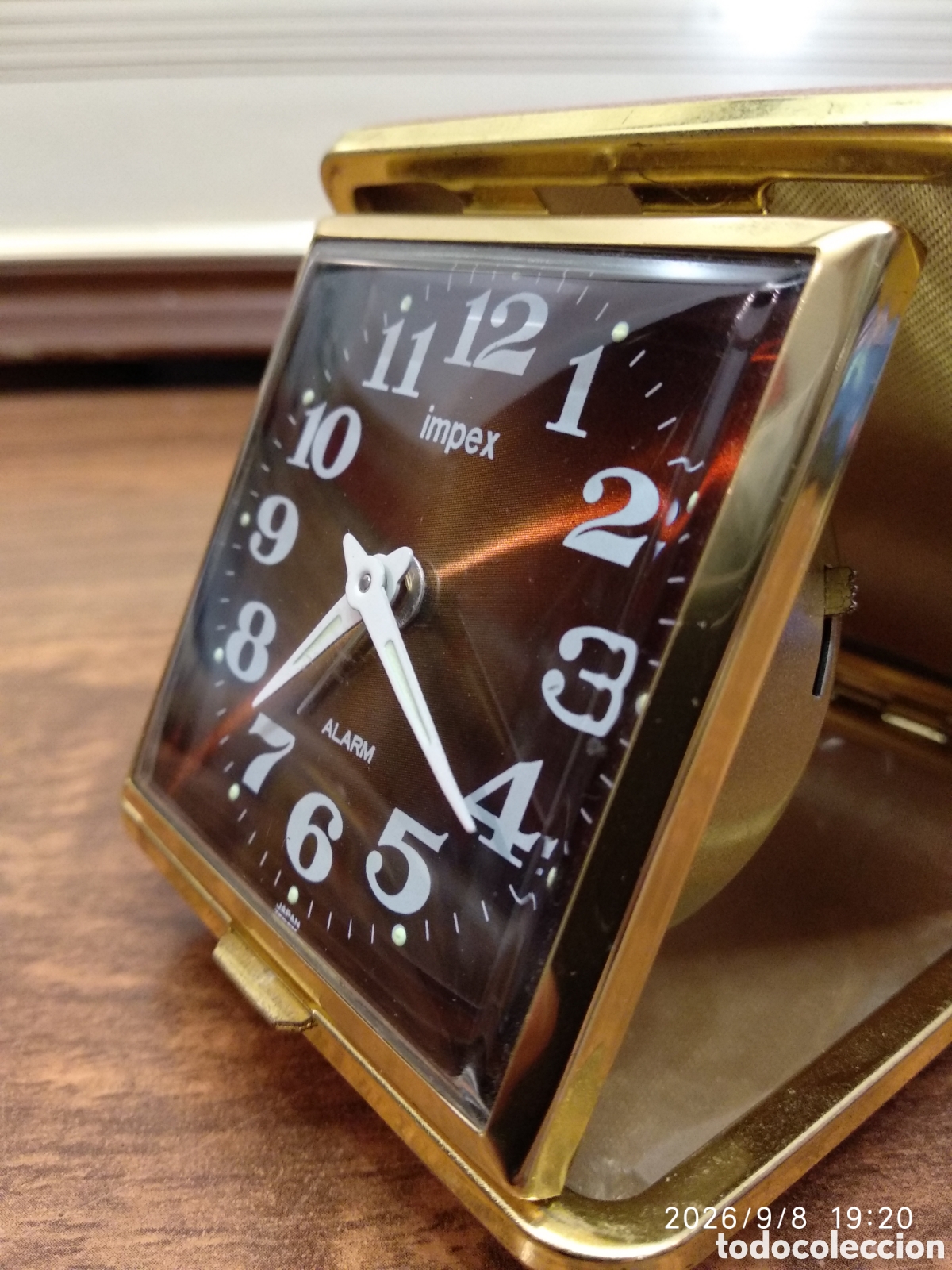 Despertadores antiguos: Reloj despertador de viaje Impex - Foto 3