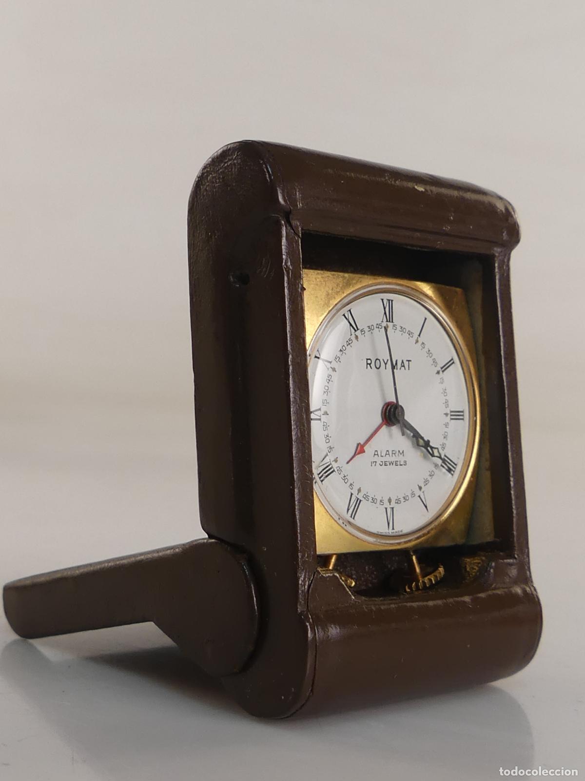 Despertadores antiguos: RELOJ DESPERTADOR MARCA ROYMAT ALARM 17 JEWELS