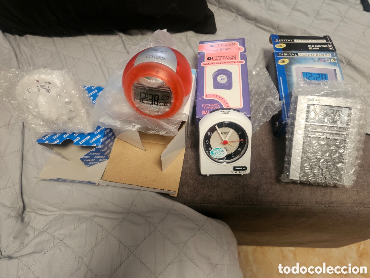 Despertadores antiguos: Lote N&uacute;mero 1 reloj citizen etc Nuevo)