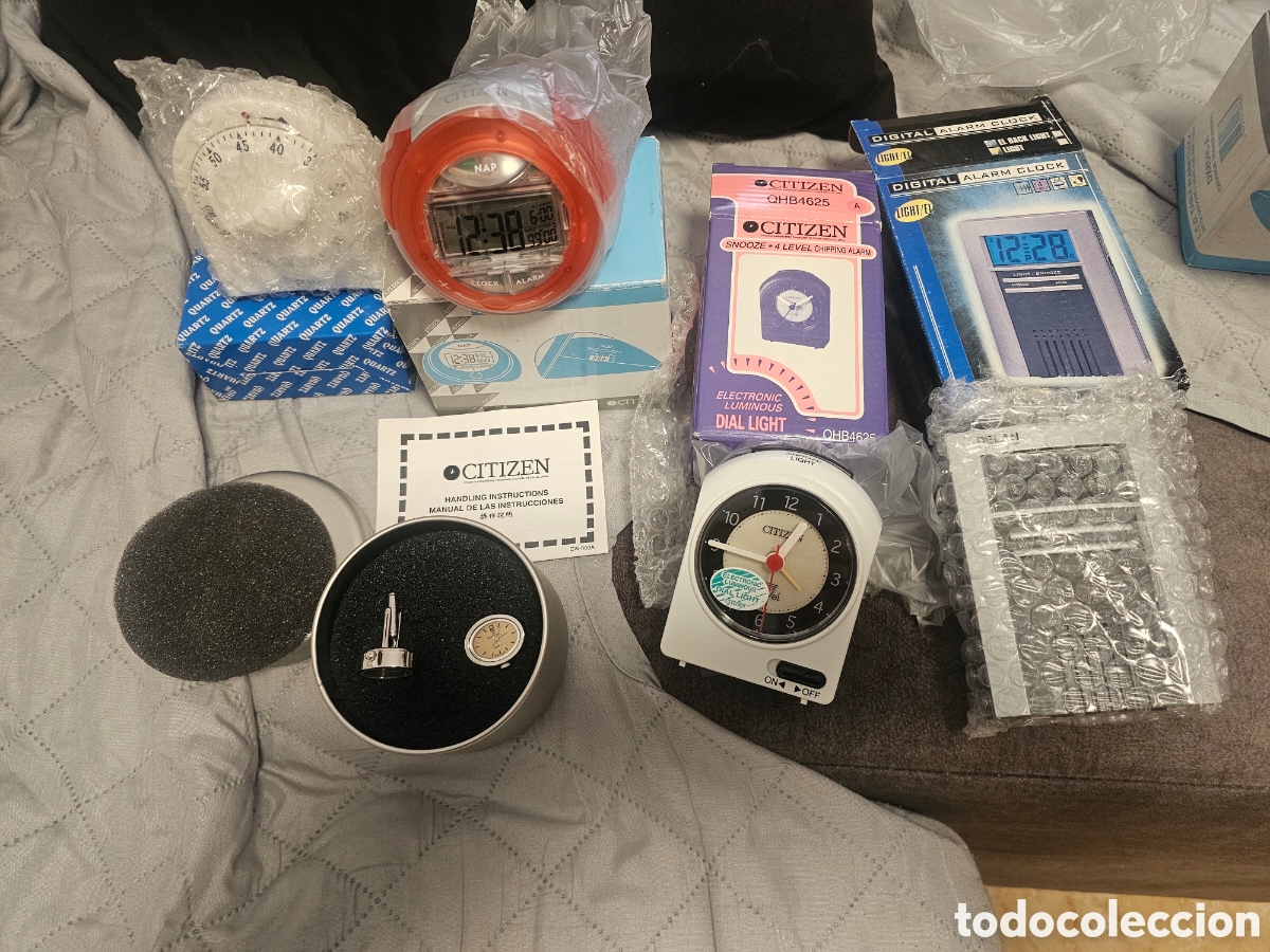 Despertadores antiguos: Lote N&uacute;mero 2 Reloj citizen etc ( Nuevo)