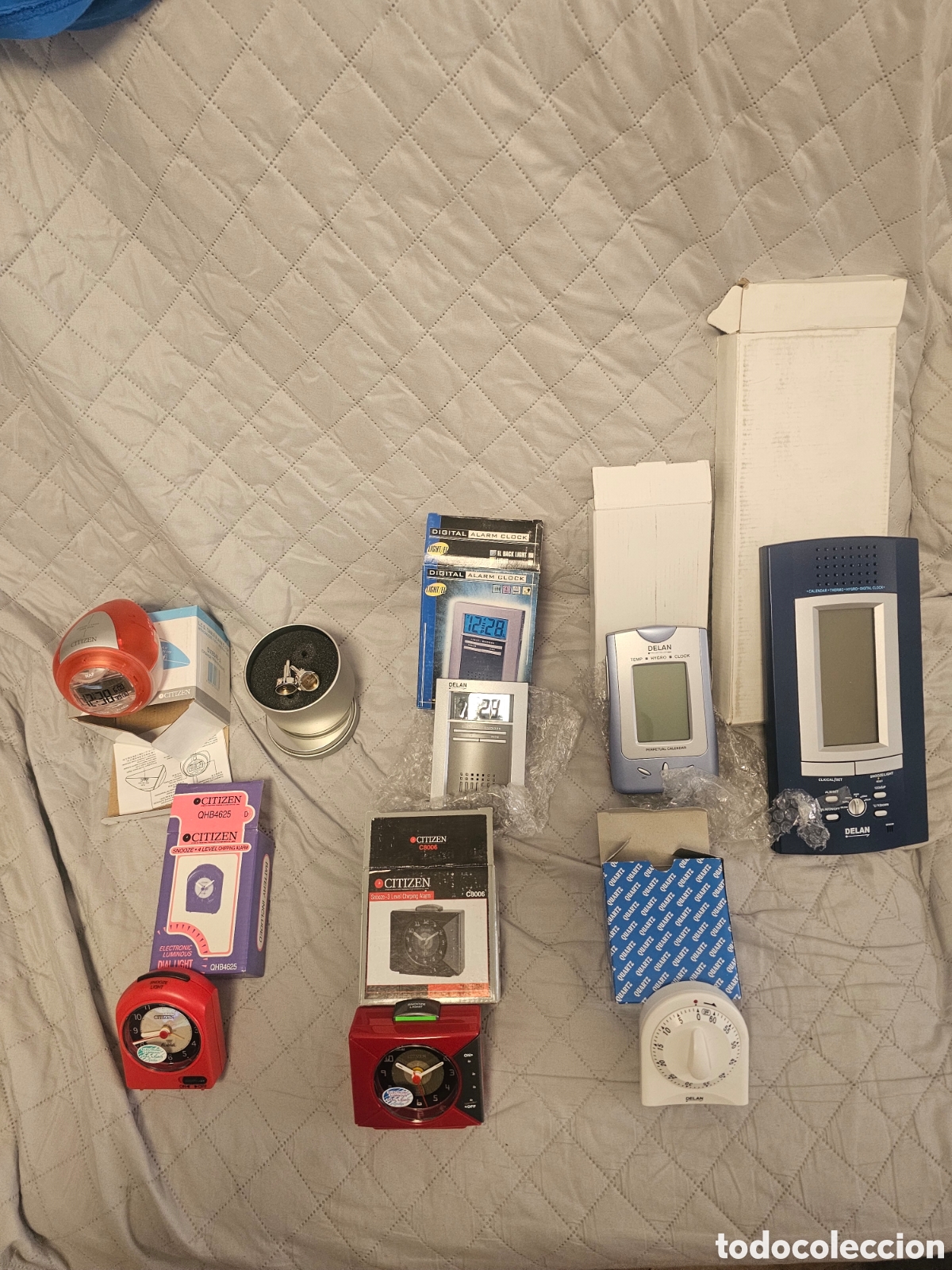 Despertadores antiguos: Lote N&uacute;mero 4 Relojes Citizen etc Nuevo)