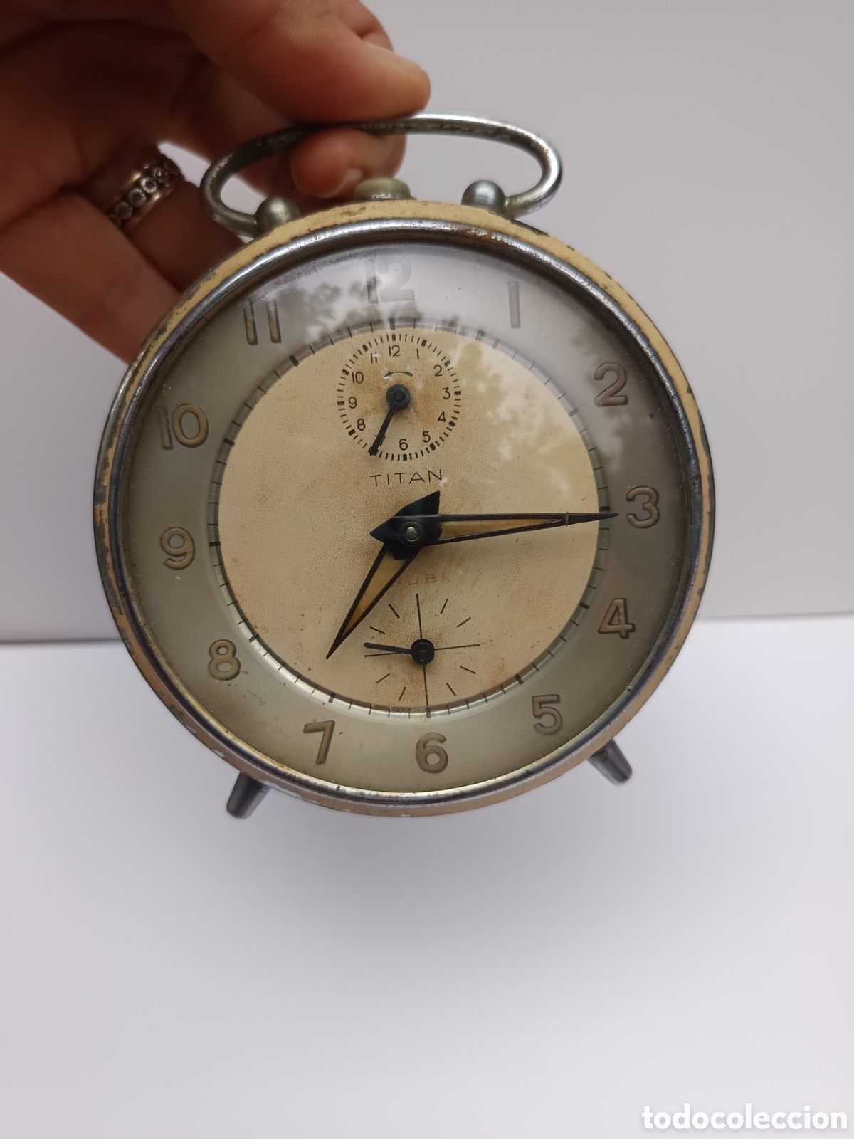 Despertadores antiguos: Reloj Tit&aacute;n de sobremesa - Foto 6
