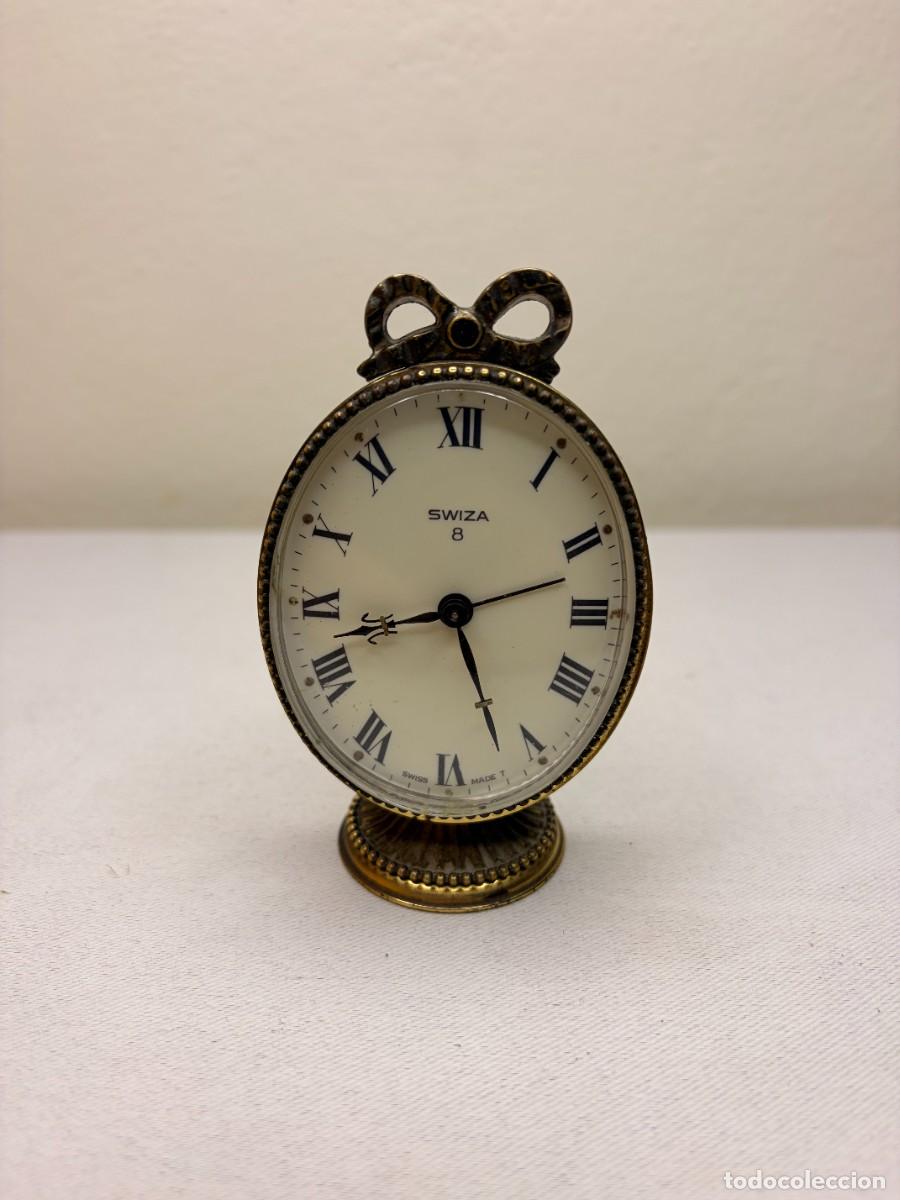Despertadores antiguos: Swiza 8 &ndash; Despertador de Mesa Vintage Swiss Made