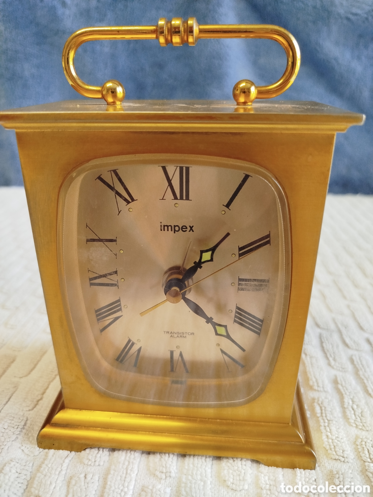 Despertadores antiguos: Reloj japon&eacute;s despertador de sobremesa marca IMPEX. Funciona perfectamente.