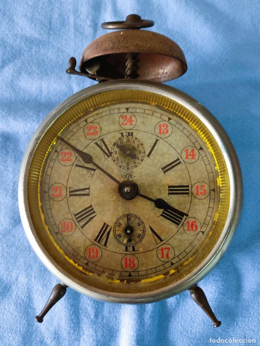 Despertadores antiguos: ANTIGUO RELOJ DESPERTADOR JUNGHANS - Foto 2