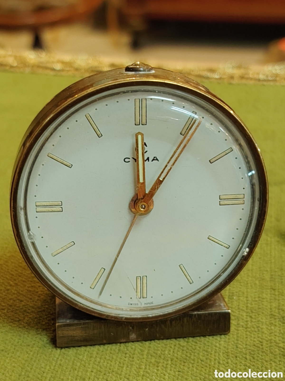 Despertadores antiguos: ANTIGUO RELOJ DESPERTADOR CYMA. FUNCIONA!