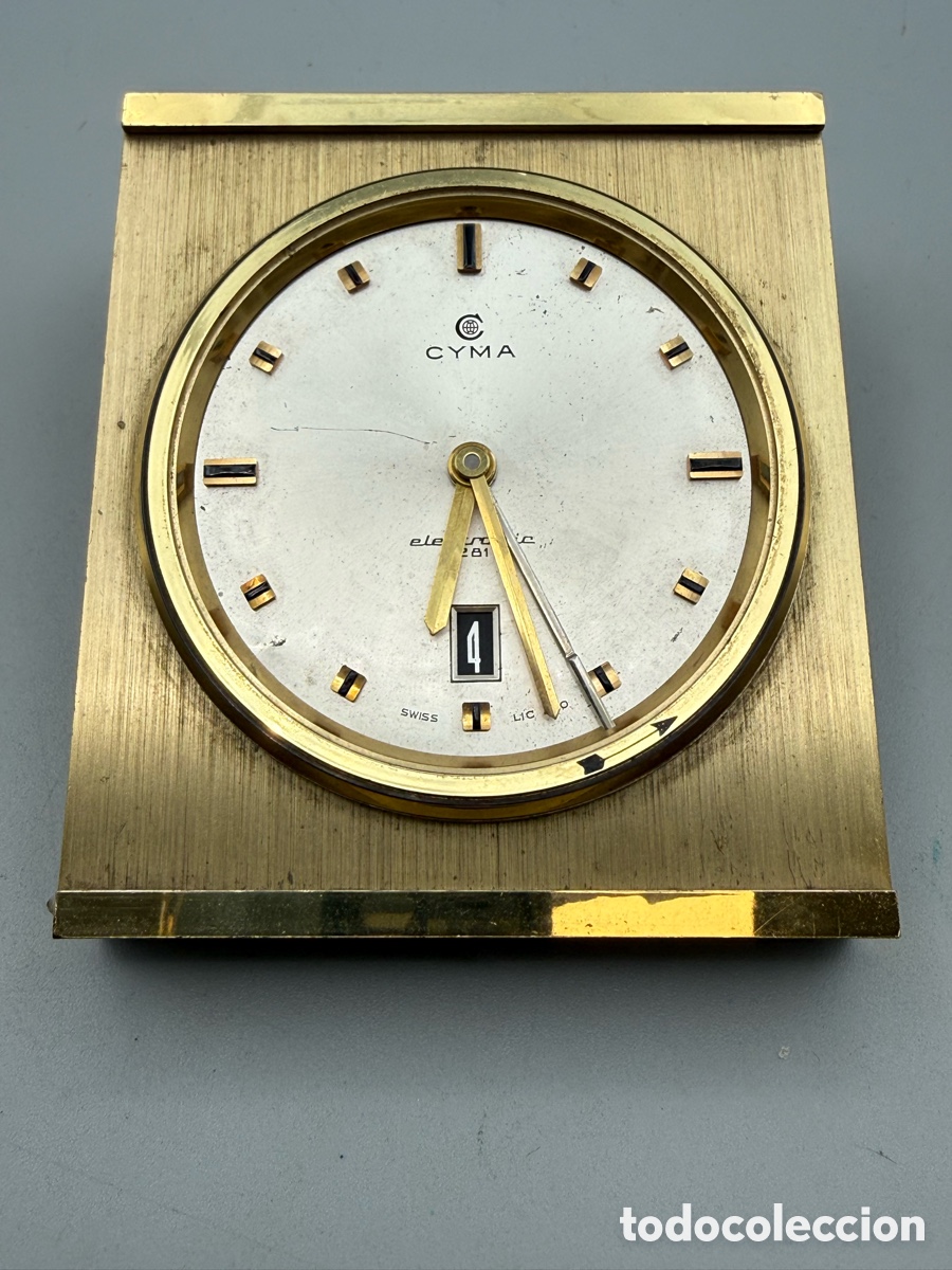 Despertadores antiguos: Reloj despertador electr&oacute;nico CYMA electronic 281. A&ntilde;os 70