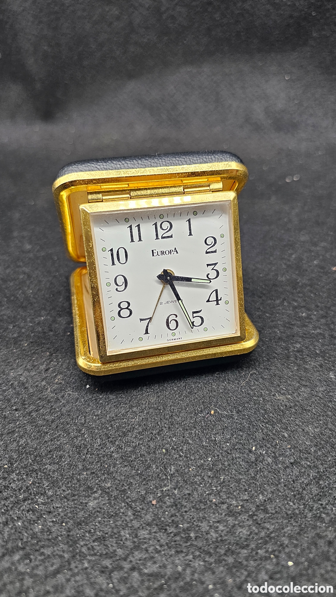 Despertadores antiguos: Reloj despertador a cuerda de viaje Europa