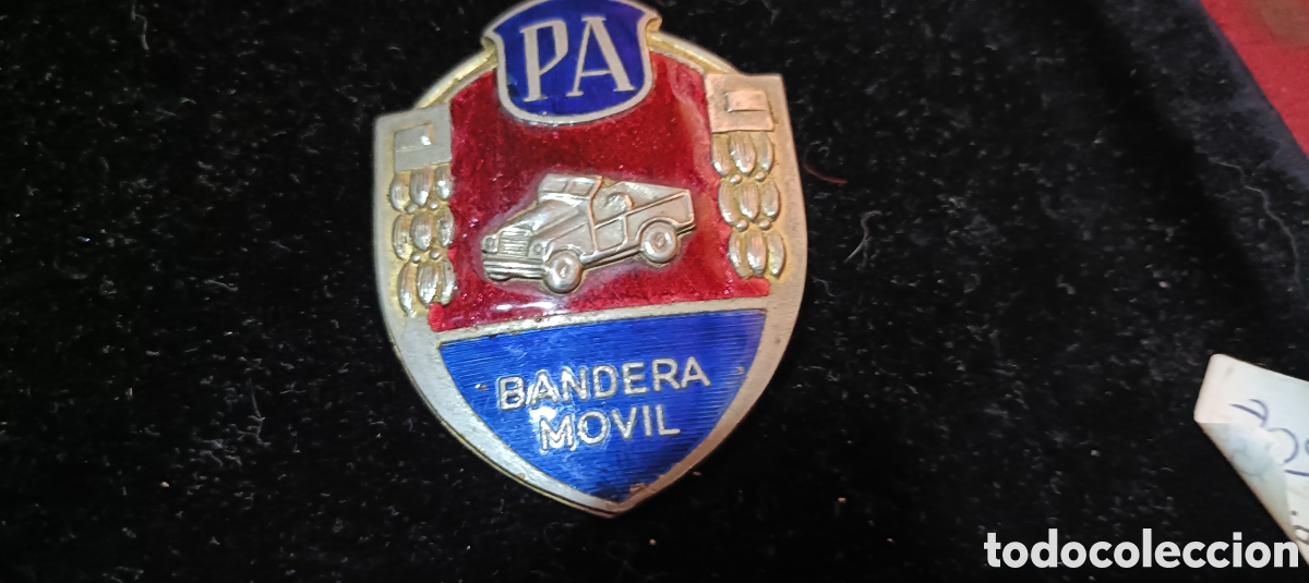 Alte Wecker: Antigua placa o distintivo de la Polic&iacute;a Armada bandera m&oacute;vil