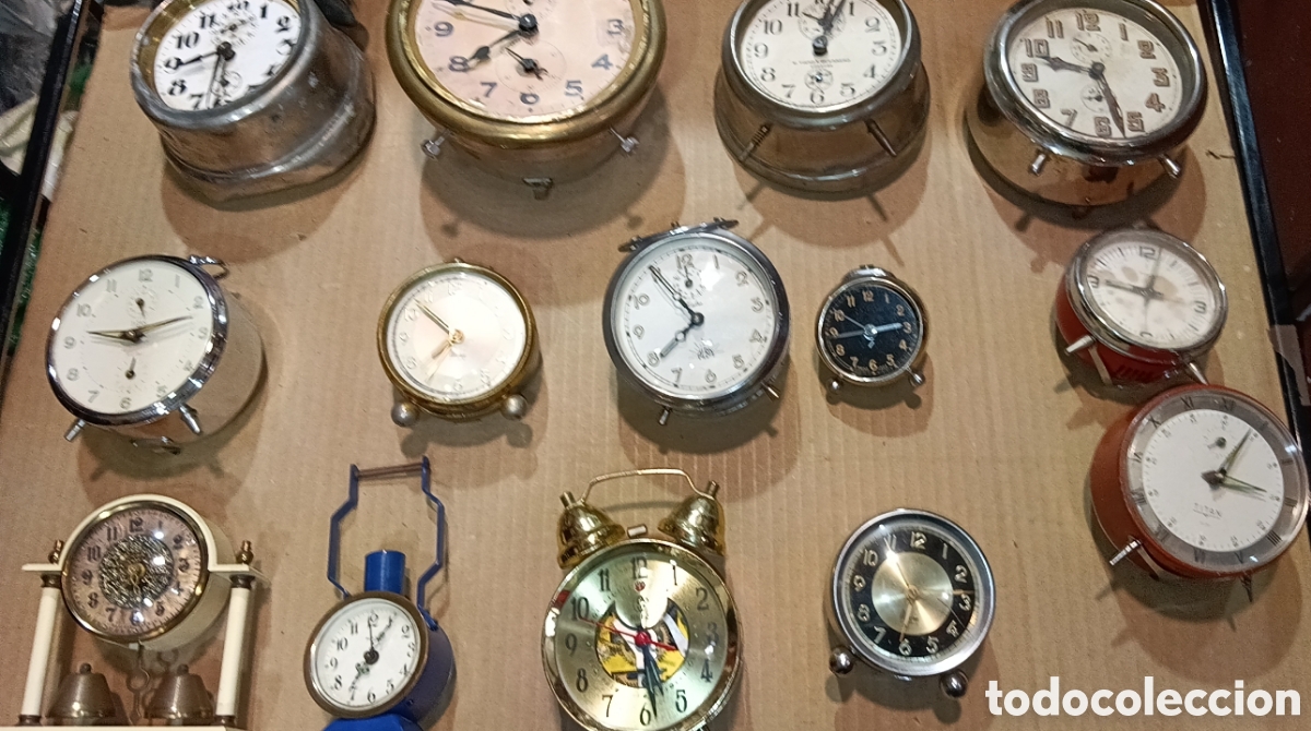 Despertadores antiguos: LOTE 14 RELOJES DESPERTADOR CUERDA