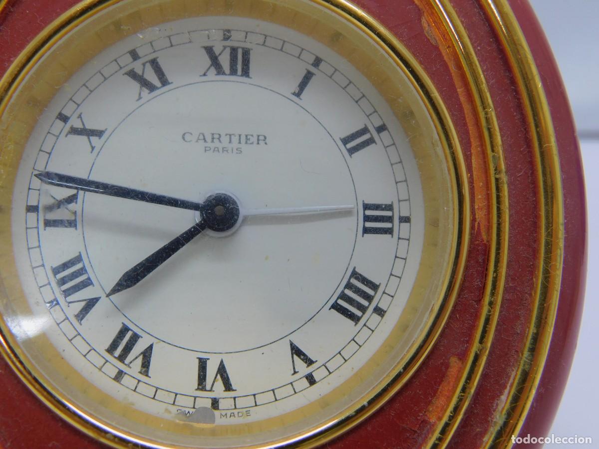 Despertadores antiguos: RELOJ DESPERTADOR CARTIER - Foto 6