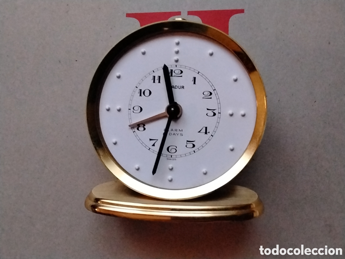 Despertadores antigos: RELOJ VADUR DESPERTADOR 8 DIAS