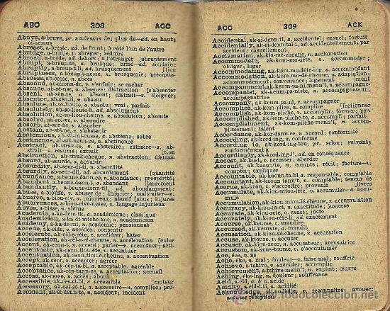 Diccionarios antiguos: Dictionary of the French and English languages / by A. Mendel - circa 1920 * FRANCÉS * INGLÉS * - Foto 2 - 27801779