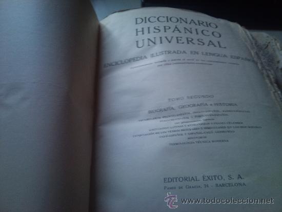 Diccionarios antiguos: DICCIONARIO HISPANICO UNIVERSAL - 2 TOMOS - Foto 4