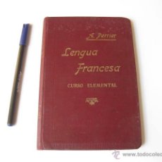 Diccionarios antiguos: CURSO ELEMENTAL DE LENGUA FRANCESA. A. PERRIER 1916. Lote 47583110