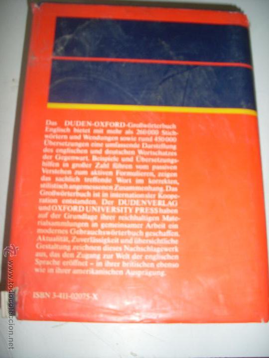 Diccionarios antiguos: diccionario ingles-aleman - Foto 3